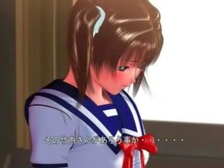 Verlegen hentai schoolmeisje dromen van neuken haar heet studente
