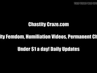 I will Cruelly Lock Your shaft in a Chastity Device: xxx video a2