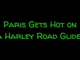 Paříž dostane tremendous na a harley silnice glide, vysoká rozlišením xxx video 0e