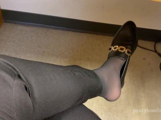 Pantyhose Foot Play in Public 2, Free HD dirty movie a4